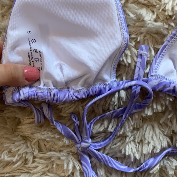 NWT SHEIN Purple Swirl Bikini - Picture 8 of 9